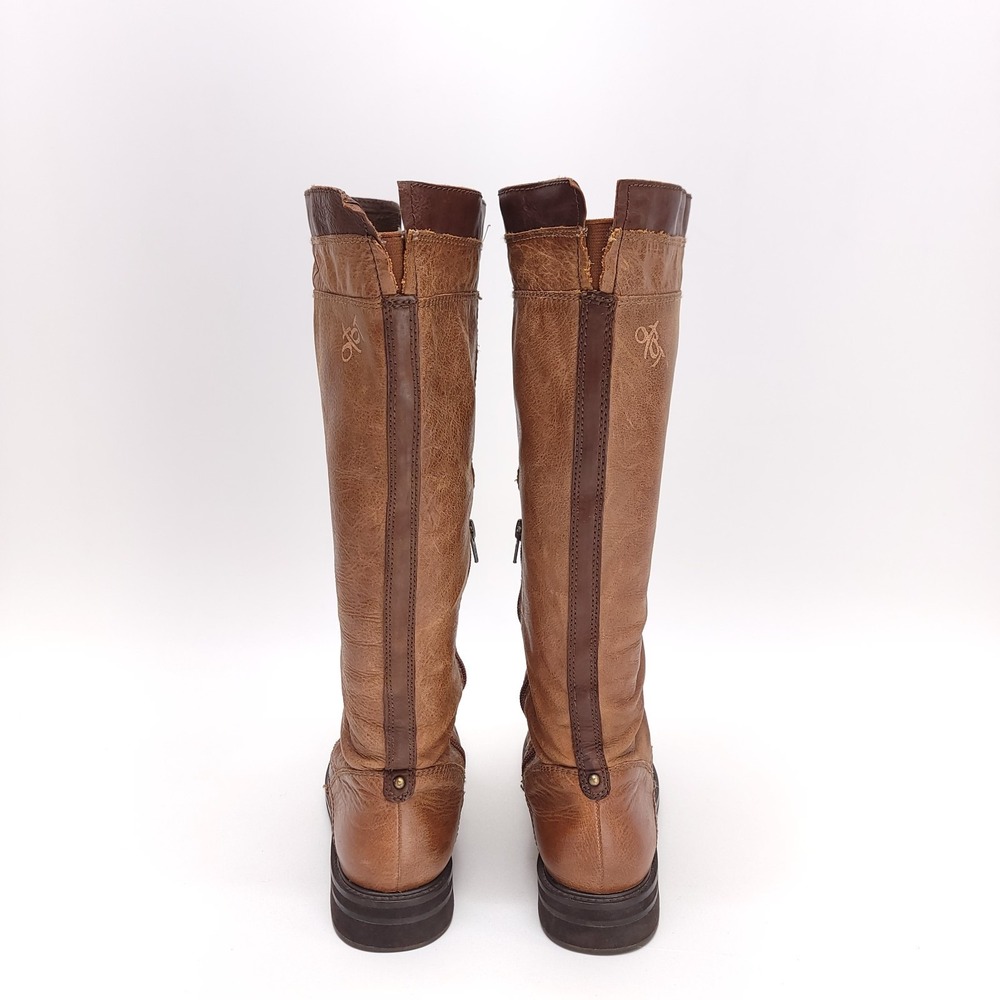 OTBT‎ Astoria Riding Boots Womens 11 M Brown Leather High Tall Equestrian - Picture 7 of 11